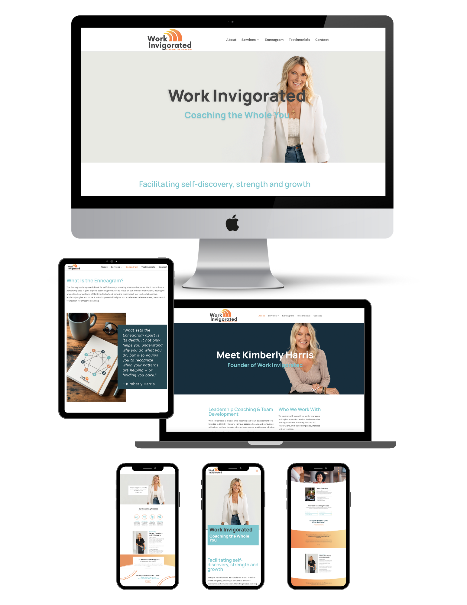 website design for coaches Work Invigorated